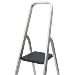 Mac Allister Aluminium 1.88m 6 Step Platform Step Ladder