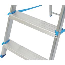 Mac Allister Aluminium 1.88m 6 Step Platform Step Ladder