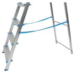 Mac Allister Aluminium 1.88m 6 Step Platform Step Ladder