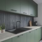 Wilsonart Shou Sugi Ban Black Splashback 3050mm x 750mm x 4mm