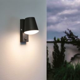Eglo Caldiero Outdoor Wall Light With PIR Sensor Black