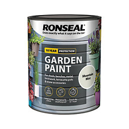 Ronseal Garden Paint Matt Mountain Mist 0.75Ltr