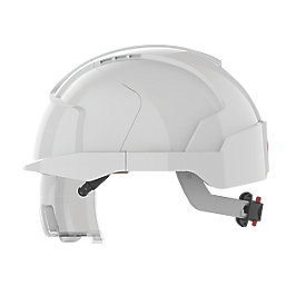 JSP EVOVista Safety Helmet with Integrated Eyewear White