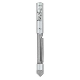 Trend 47/4X1/4TC 1/4" Shank Double-Flute Straight Combi Trimmer Cutter 12.7mm x 12.7mm