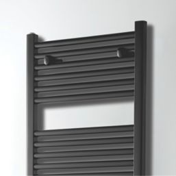 Towelrads 1800mm x 600mm 3484BTU Black Flat  Towel Radiator