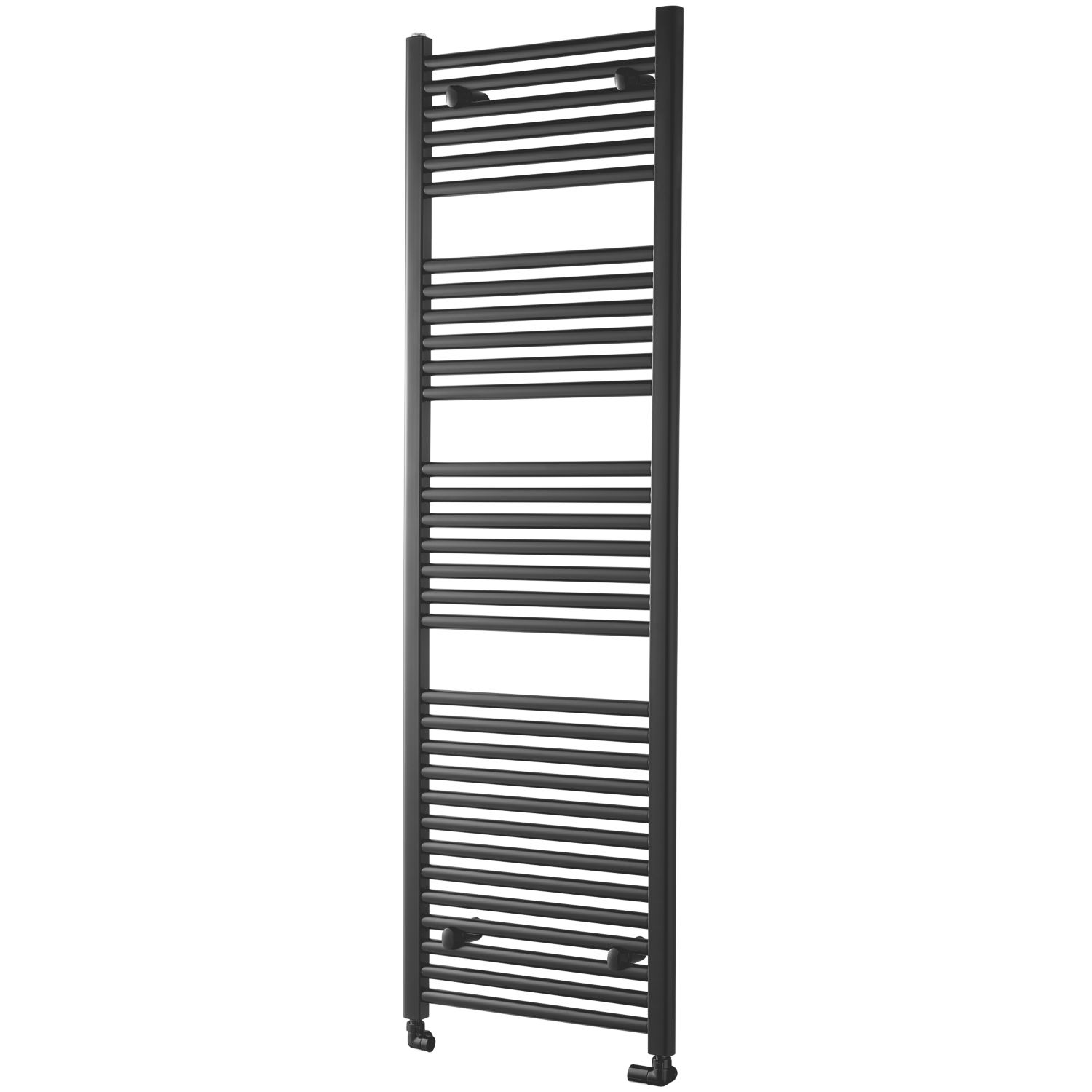 Towelrads 1800mm x 600mm 3484BTU Black Flat Towel Radiator (158RY)