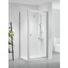 Triton Neo Six  Framed Square Pivot Door Shower Enclosure  Chrome  760mm x 760mm x 1850mm