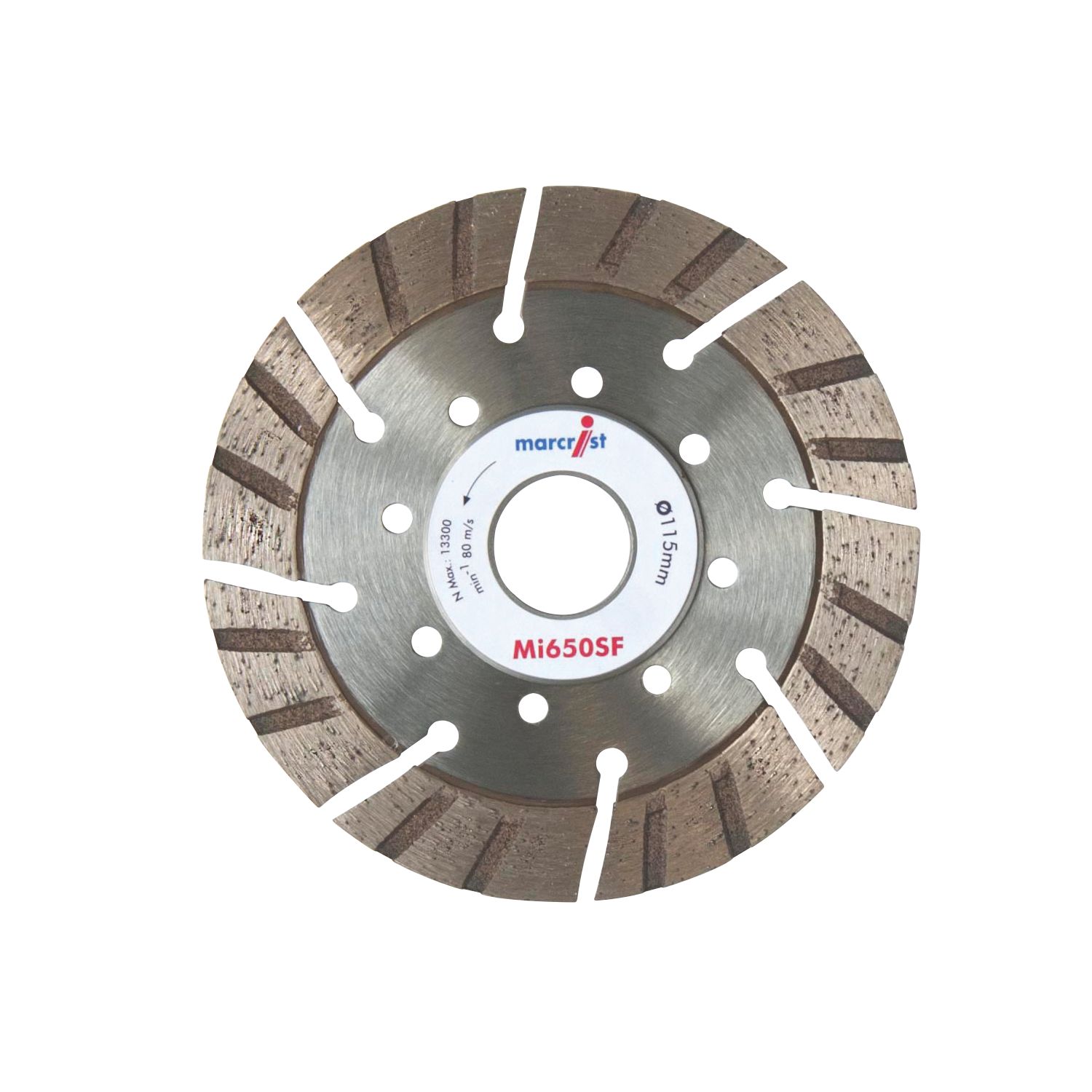 Marcrist Masonry Diamond Segmented Blade 115mm x 22.2mm (15915)