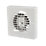 Manrose XF100T 100mm (4") Axial Bathroom Extractor Fan with Timer White 240V