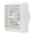 Manrose XF100T 100mm (4") Axial Bathroom Extractor Fan with Timer White 240V