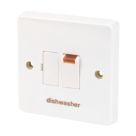 Crabtree Capital 13A Switched Dishwasher Fused Spur with Neon White