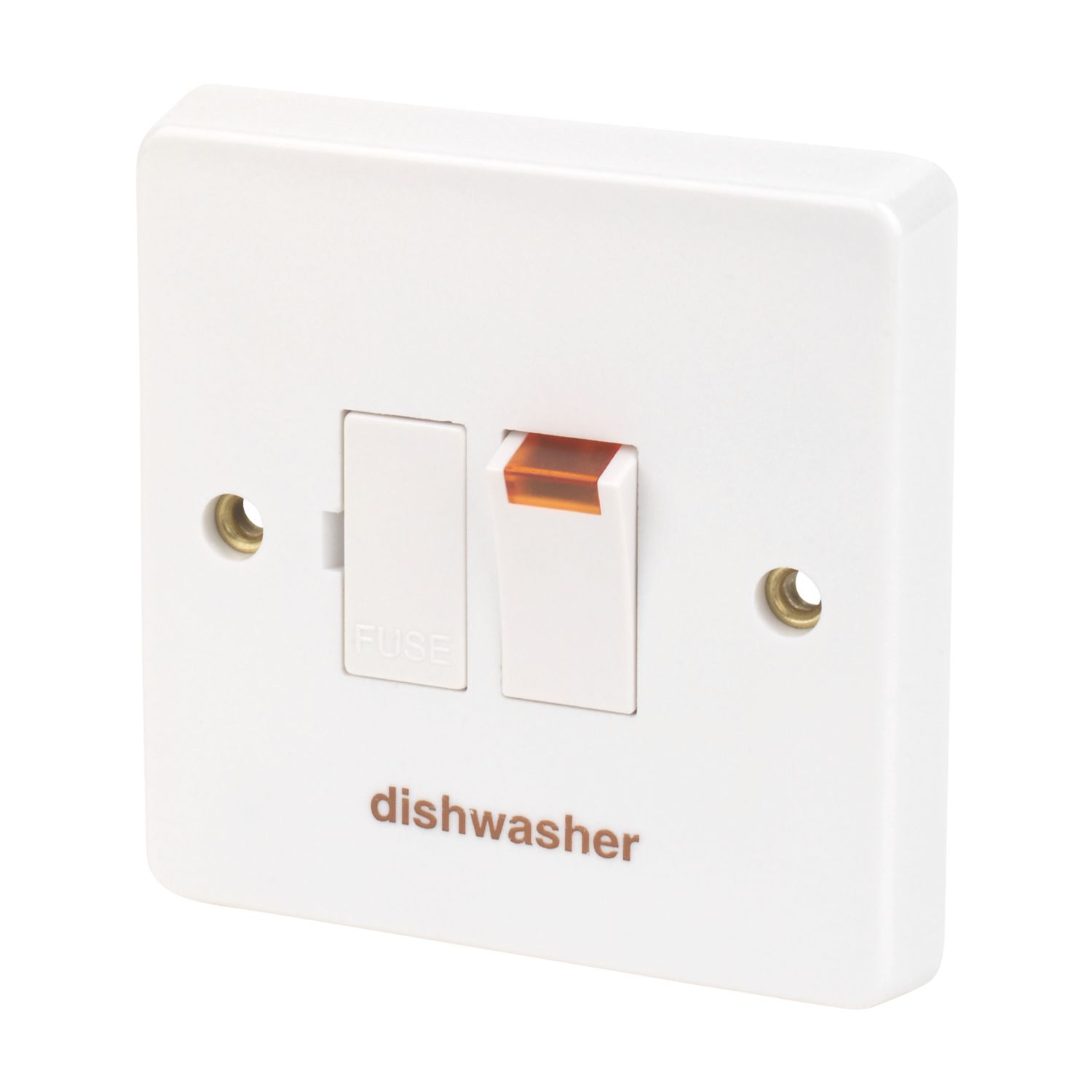 Crabtree Capital 13A Switched Dishwasher Fused Spur with Neon White (1596J)