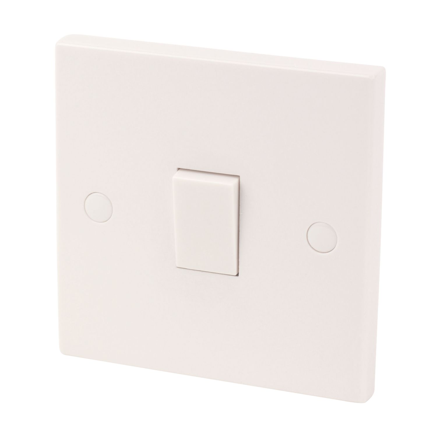 Essentials 10AX 1-Gang 2-Way Light Switch White (1598D)