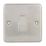 Hager Sollysta WRPS16BSW 10A 1-Gang Intermediate Switch Brushed Steel with White Inserts