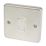 Hager Sollysta WRPS16BSW 10A 1-Gang Intermediate Switch Brushed Steel with White Inserts