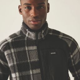 Regatta Frankie Borg Fleece Black / Grey Check 3X Large 58.2" Chest
