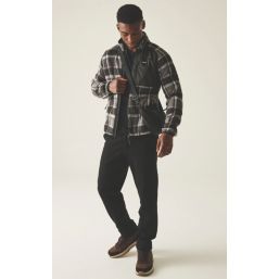 Regatta Frankie Borg Fleece Black / Grey Check 3X Large 58.2" Chest