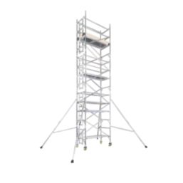 Boss 850 Ladderspan 3T Single Depth Top Grade Aluminium Tower 0.6m x 1.8m x 9.2m