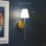 UME  Multi Colour Rechargeable LED Gold Wall Lights with Tapered Shade 4.9W 200lm 2 Pack