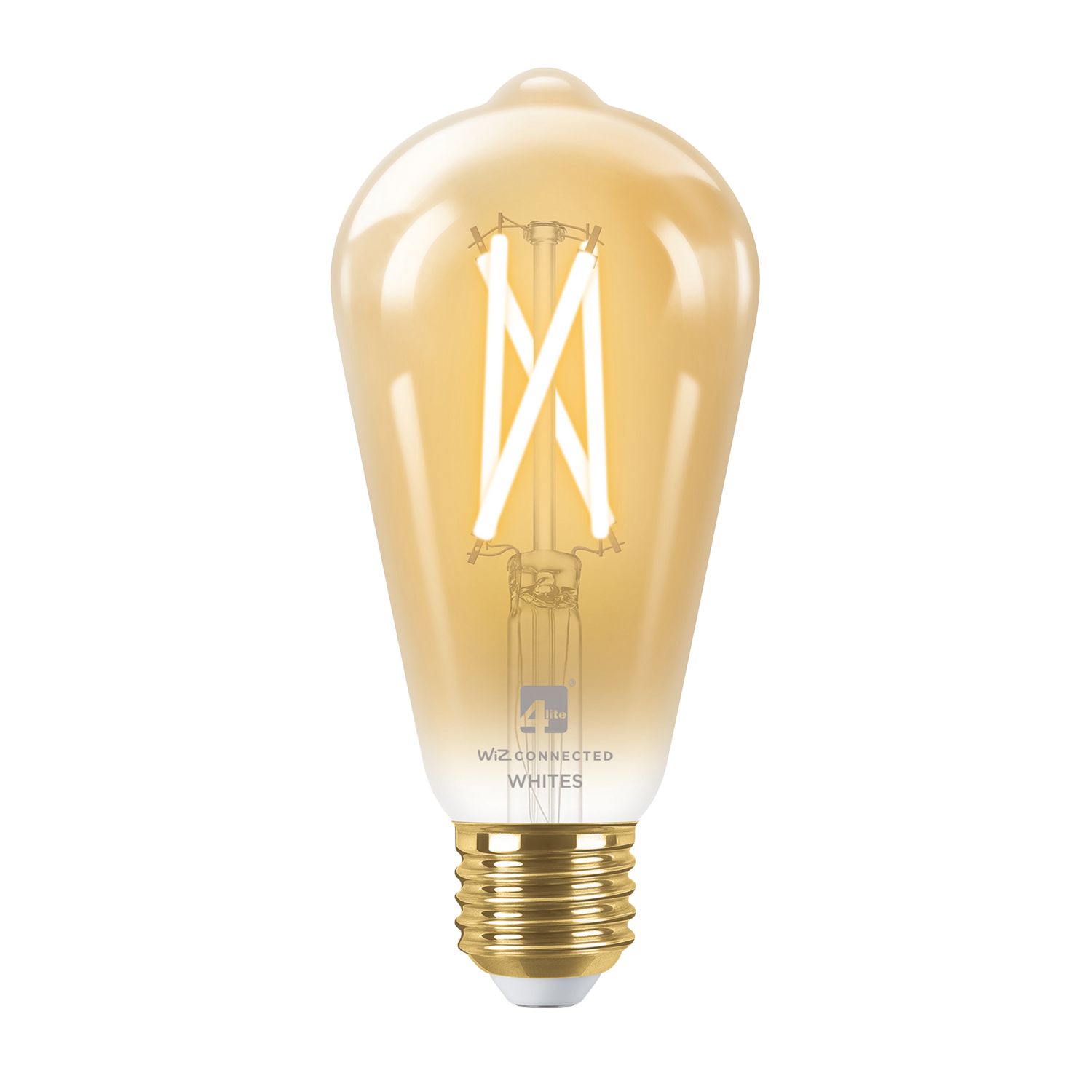 4lite E27 ST64 LED Smart Light Bulb 7W 640lm 2 Pack (159GC)