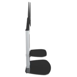 AVF Lucerne FSL700LUCS TV Stand Silver Body/Black Glass