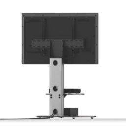 AVF Lucerne FSL700LUCS TV Stand Silver Body/Black Glass