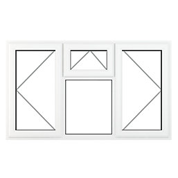 Crystal  Left & Right-Hand Opening Clear Triple-Glazed Casement White uPVC Window 1770mm x 1190mm