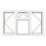 Crystal  Top, Left & Right-Hand Opening Clear Triple-Glazed Casement White uPVC Window 1770mm x 1190mm