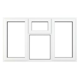 Crystal  Top, Left & Right-Hand Opening Clear Triple-Glazed Casement White uPVC Window 1770mm x 1190mm