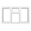 Crystal  Top, Left & Right-Hand Opening Clear Triple-Glazed Casement White uPVC Window 1770mm x 1190mm