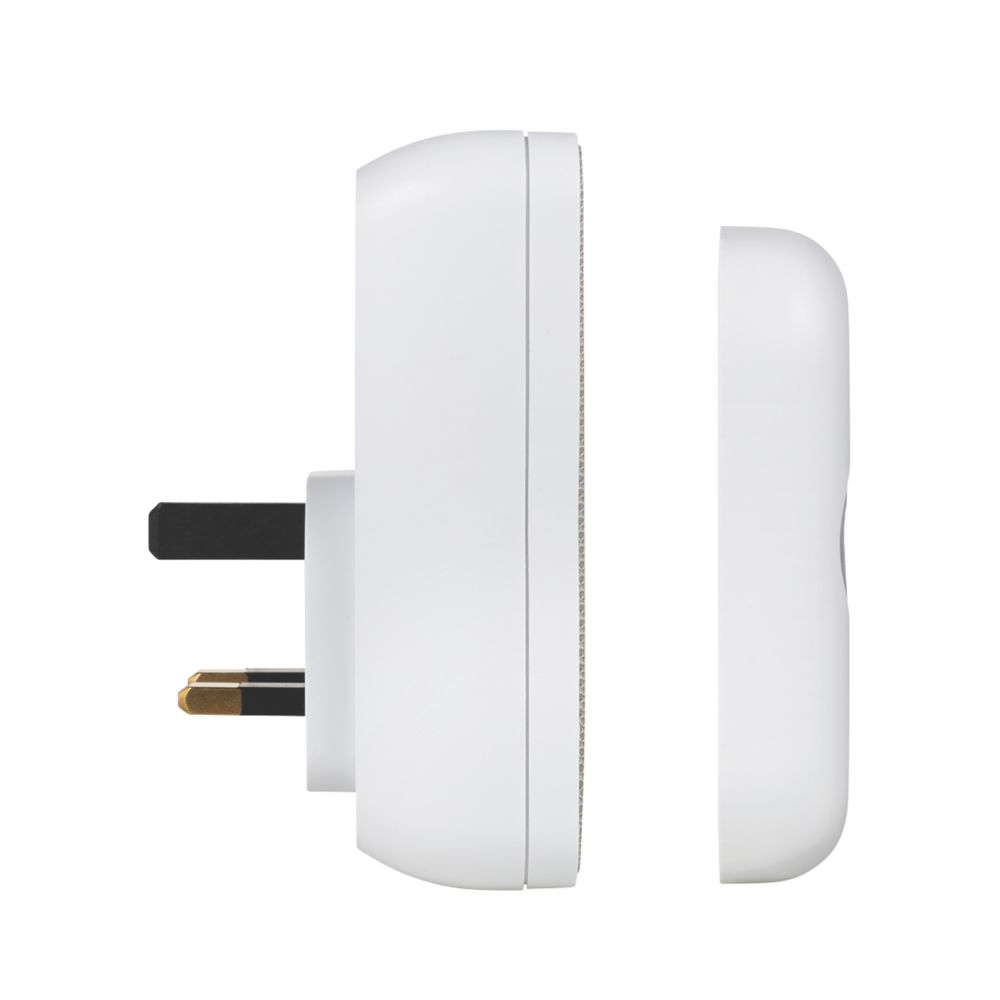 Byron DBY-22322UK Plug-In Wireless Doorbell White / Grey - Screwfix