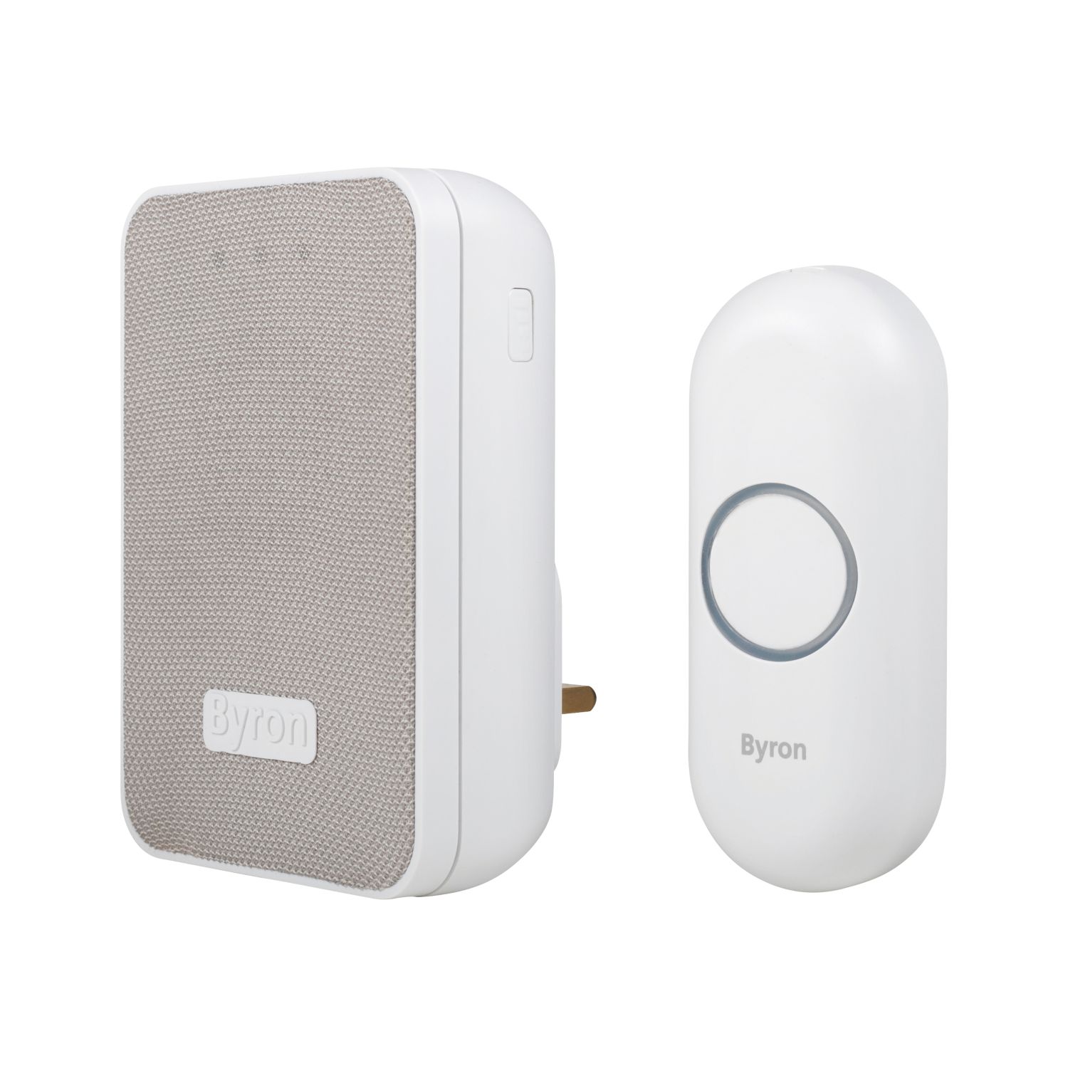 Byron DBY-22322UK Plug-In Wireless Doorbell White/Grey (159KJ)