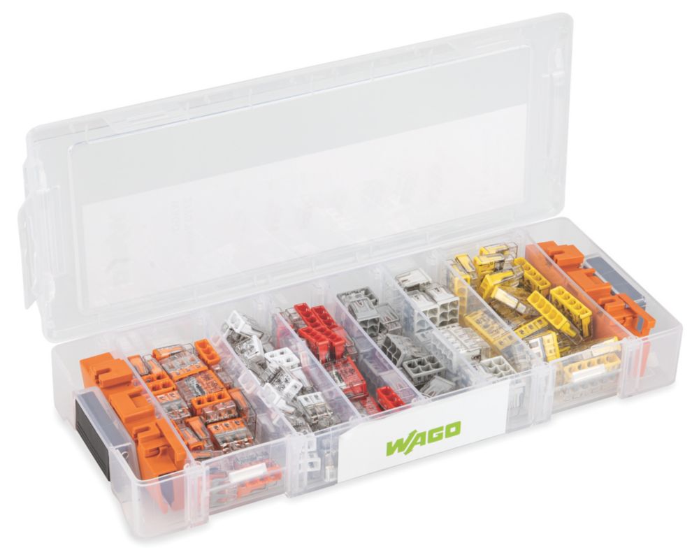 Assortiment 120 bornes connexion électrique 221 2273 Wago L-Boxx Micro