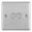 LAP  1-Gang 2-Way LED Dimmer Switch  Brushed Steel with Colour-Matched Inserts