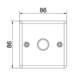 LAP  1-Gang 2-Way LED Dimmer Switch  Brushed Steel with Colour-Matched Inserts