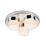 Saxby Pure Bathroom Ceiling Light Chrome/White