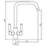 Abode Globe Quad Dual-Lever Mono Mixer Kitchen Tap Chrome