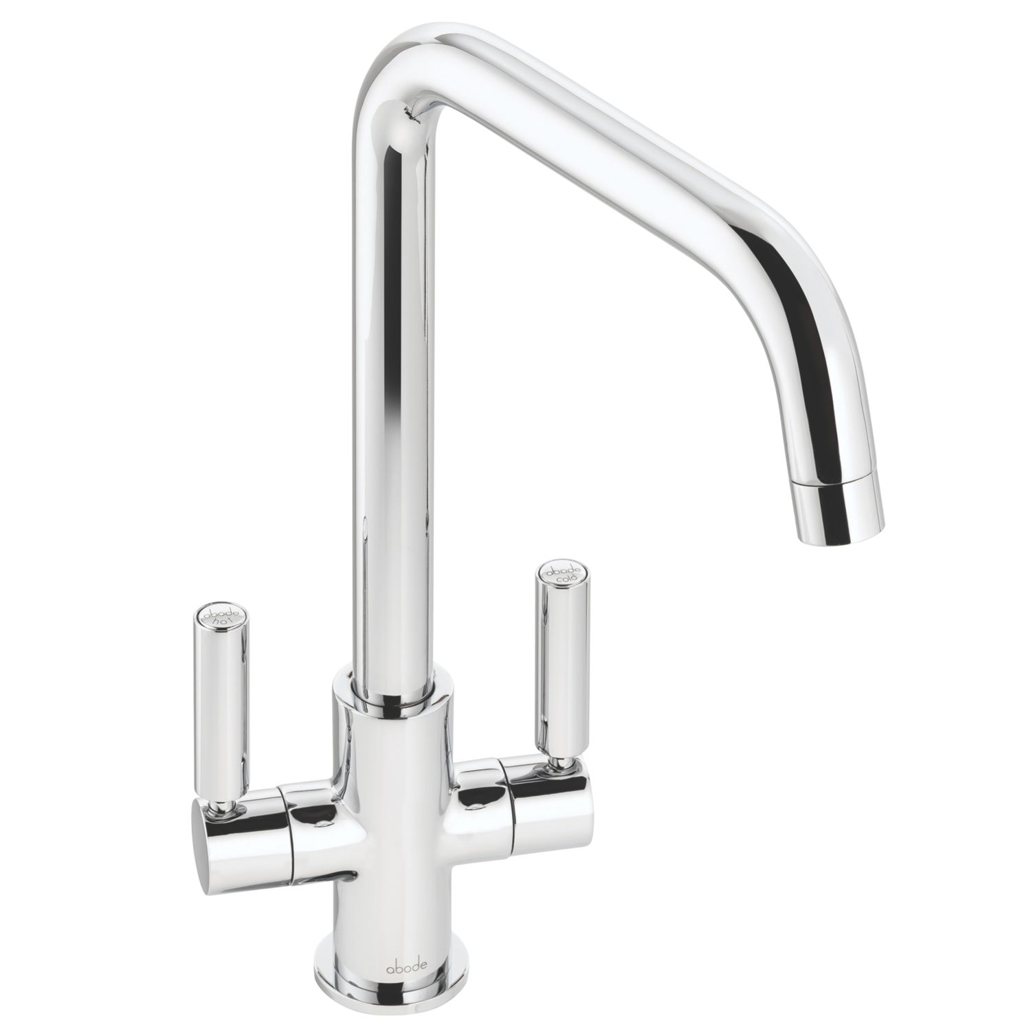 Abode Globe Quad Dual-Lever Mono Mixer Kitchen Tap Chrome (159RK)