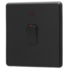 Arlec  20A 1-Gang DP Control Switch Black with Neon with Colour-Matched Inserts