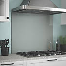 Splashback  Slate Grey Self-Adhesive Glass Kitchen Splashback 900mm x 750mm x 6mm