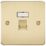 Knightsbridge  1-Gang RJ45 Ethernet Socket Brushed Brass