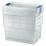 Essentials 51Ltr 383mm x 585mm x 308mm Transparent Storage Box 4 Pack