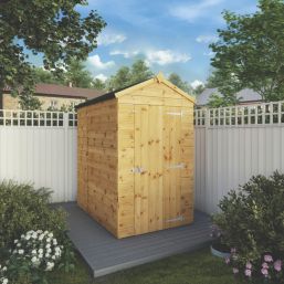 Mercia Modular 4' x 6' (Nominal) Apex Shiplap T&G Timber Shed