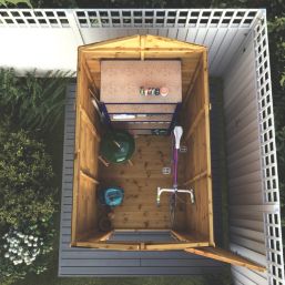 Mercia Modular 4' x 6' (Nominal) Apex Shiplap T&G Timber Shed