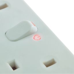 Masterplug 13A 4-Gang Switched Surge-Protected Extension Lead  1m
