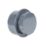 FloPlast  Push-Fit Screw-On End Cap Grey 110mm
