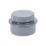 FloPlast  Push-Fit Screw-On End Cap Grey 110mm
