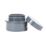 FloPlast  Push-Fit Screw-On End Cap Grey 110mm