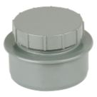 FloPlast  Push-Fit Screw-On End Cap Grey 110mm