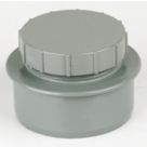 FloPlast  Push-Fit Screw-On End Cap Grey 110mm
